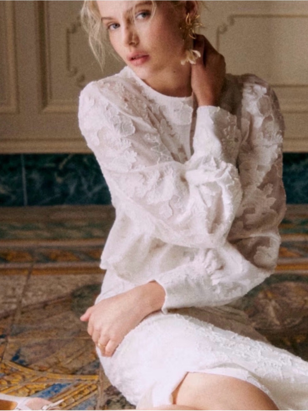 ISO Sezane Flamine Blouse size 2